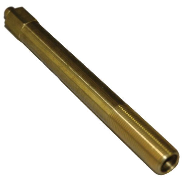 Plug, Water Extension, 200 Series, 1/4" Passage, 7" Length, 3/8" NPT, Brass