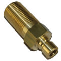 Plug, Water Extension, 300 Series, 3/8" Passage, 2.5" Length, 1/2" NPT, Brass - Image 2