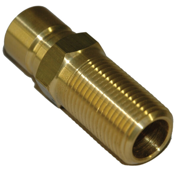 Plug, Water Extension, 500 Series, 1/2" Passage, 2.5" Length, 1/2" NPT, Brass