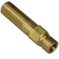 Plug, Water Extension, 500 Series, 1/2″ Passage, 4″ Length, 1/2″ NPT, Brass