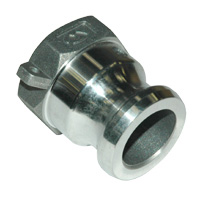 Cam & Groove Coupling, Type A 1" Aluminum, Male Adapter x Female NPT Thread