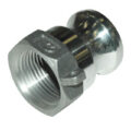 Cam & Groove Coupling, Type A 1″ Aluminum, Male Adapter x Female NPT Thread