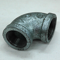 Elbow, 90 Degree, 3/4" NPT, Galvanized Steel