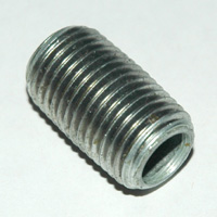 Pipe Nipple, 1/4" NPT, Close, Galvanized Steel