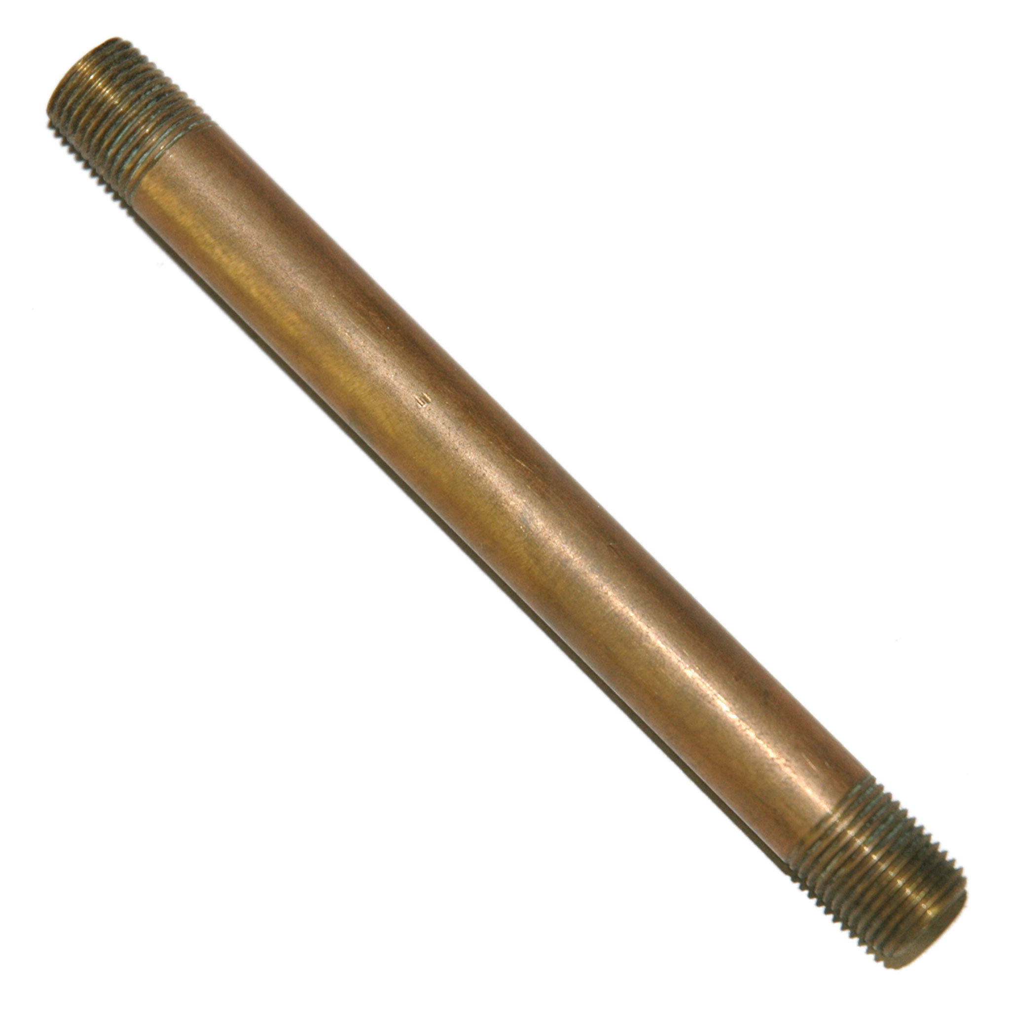 Pipe Nipple, 1/8" NPT, 4" Length, Brass - Image 1