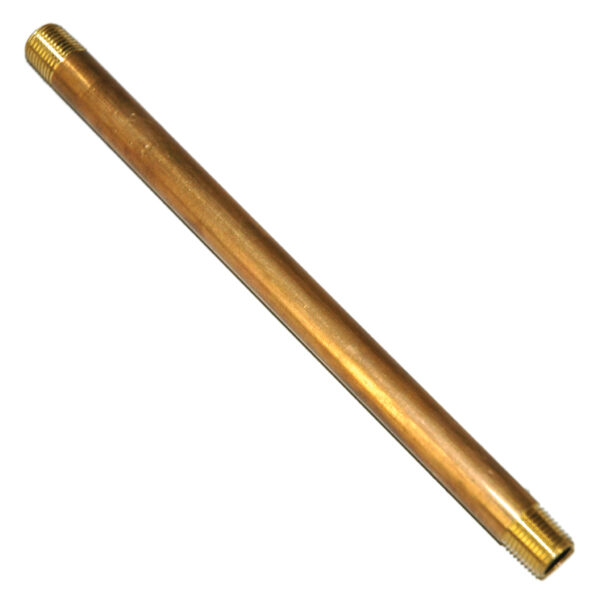 Pipe Nipple, 1/8" NPT, 6" Length, Brass