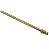 Plug, Water Extension, 200 Series, 1/4" Passage, 7" Length, 1/16" NPT, Brass