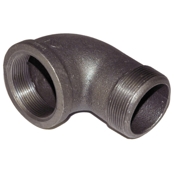 Elbow, Street, 90 Degree, 1" NPT, Black Steel