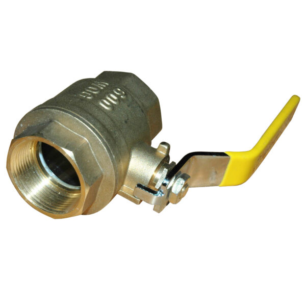 Ball Valve, 1-1/2" Female NPT, Econo Line, Full Port, Brass