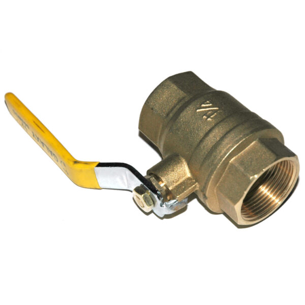 Ball Valve, 1-1/4", Female NPT, Econo Line, Full Port, Brass