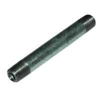 Pipe Nipple, 1/8" NPT, 4" Length, Galvanized Steel