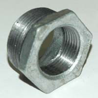 Bushing, Hex, 1-1/4" x 1" NPT, Galvanized Steel