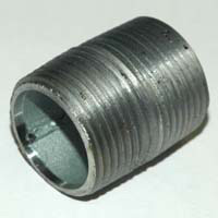 Pipe Nipple, 1" NPT, Close, Galvanized Steel