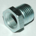 Bushing, Hex, 1/4" x 1/8" NPT, Galvanized Steel - Image 1