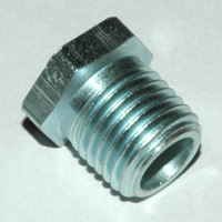 Bushing, Hex, 1/4" x 1/8" NPT, Galvanized Steel