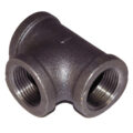 Tee, 3/4″ NPT, Black Steel