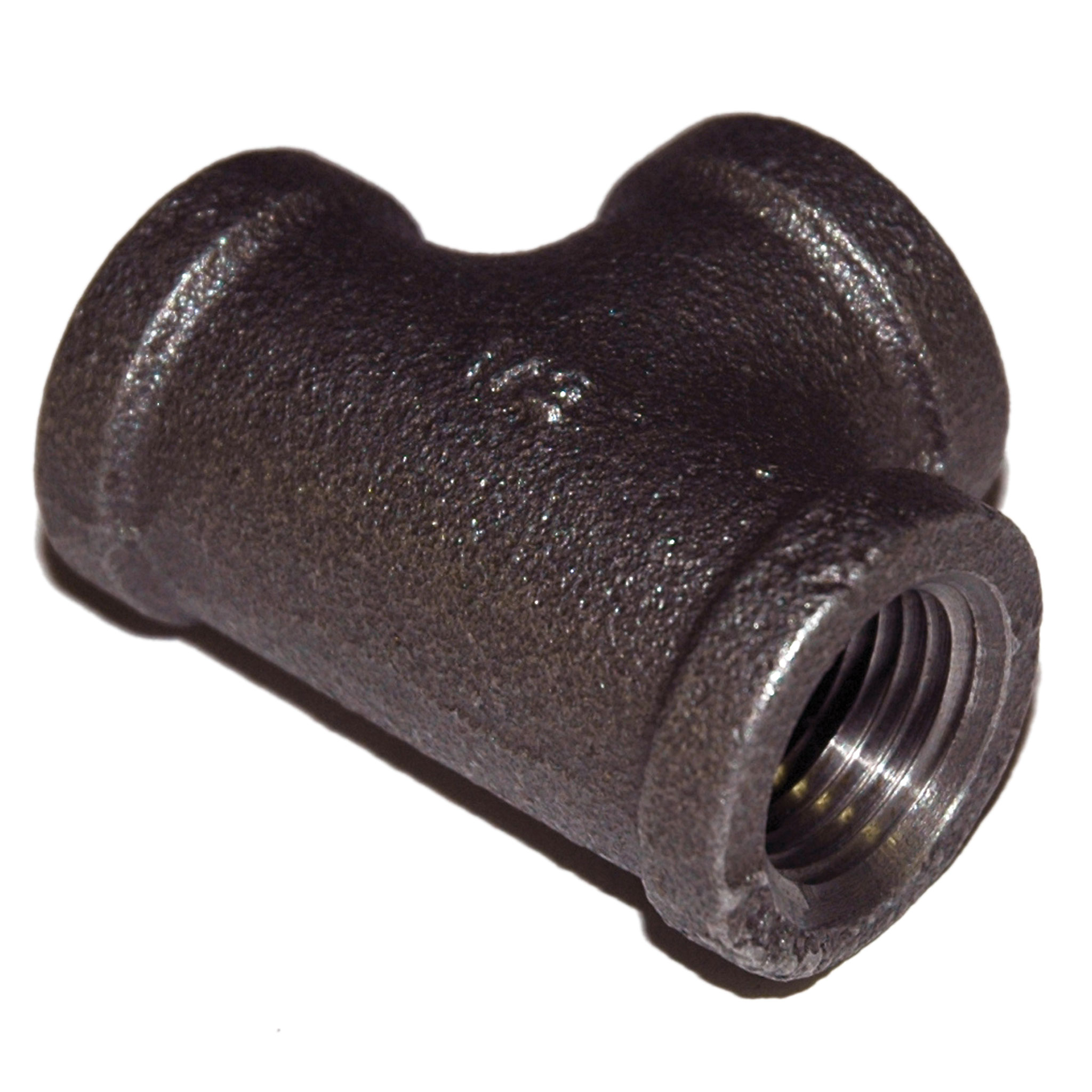 Tee, 3/4" NPT, Black Steel - Image 2