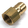 Plug, ST Series, 3/4" Body, 3/4"-14 Female NPT, Brass - Image 1