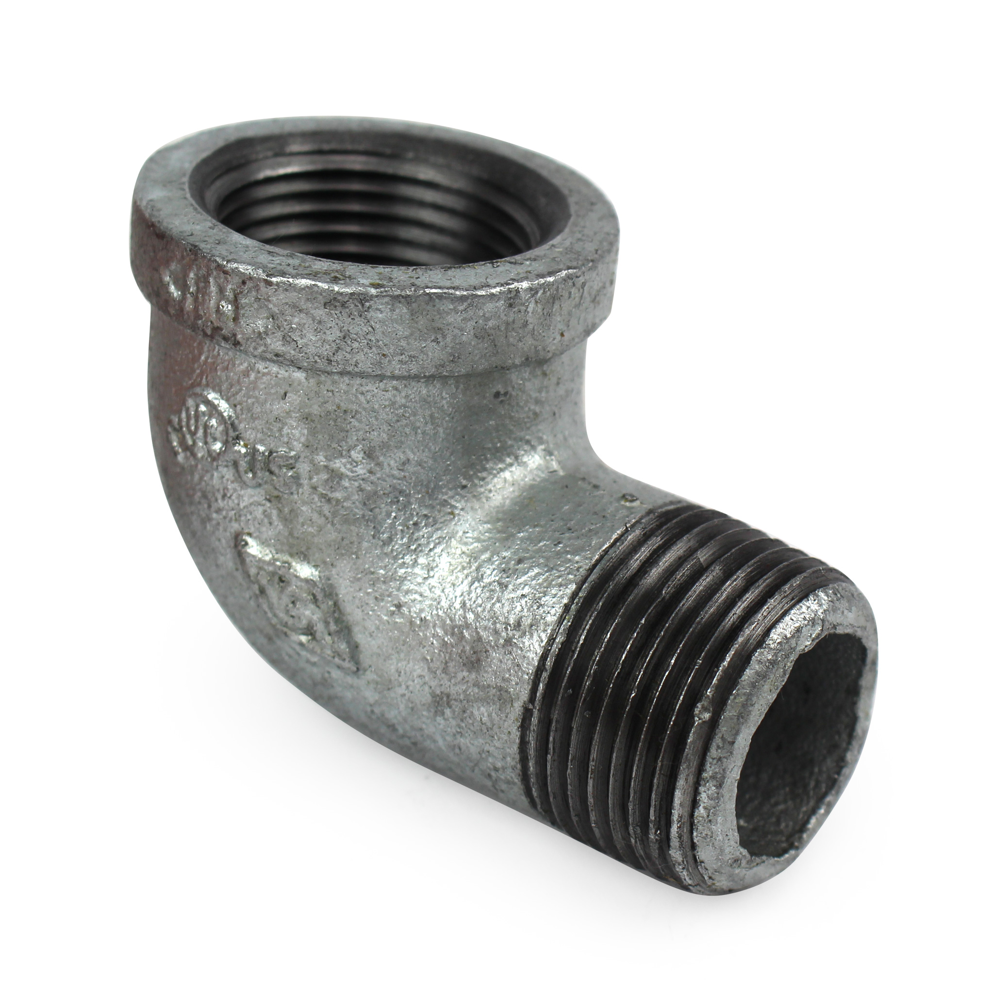 Elbow, Street, 90 Degree, 1" NPT, Galvanized Steel - Image 1