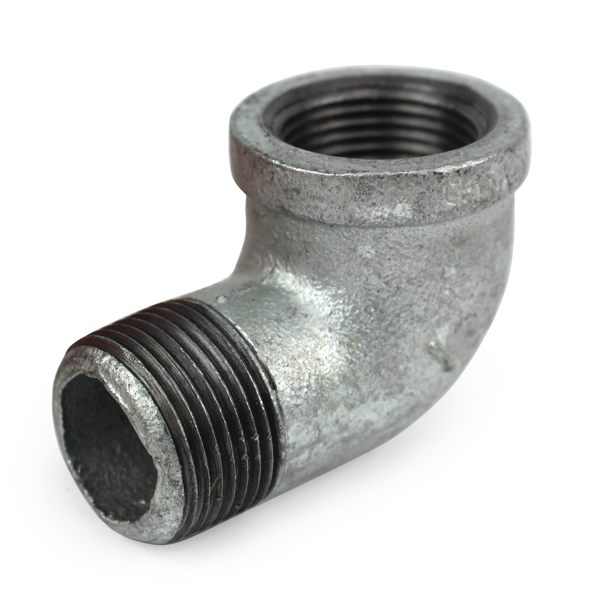 Elbow, Street, 90 Degree, 1" NPT, Galvanized Steel - Image 2