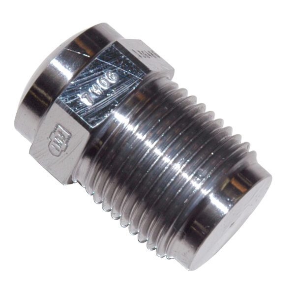 Nozzle Tip, Testing Blank 1-1/2" OAL, 7/8"-14, 3/4" Radius