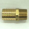 Hose Barb, 1″ Inside Diameter Hose, 3/4″ Male NPT, Straight, Brass.