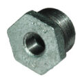 Bushing, Hex, 3/4" x 1/4" NPT, Galvanized Steel - Image 2