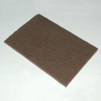 Cleaning Pad, 6" x 9", Brown, Heavy Duty