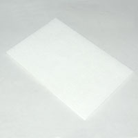 Cleaning Pad, 6" x 9", White, Light Duty