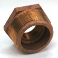 Bushing, Hex, 1-1/2" x 3/4" NPT, Bronze