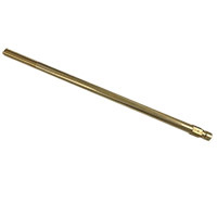 Plug, Water Extension, 300 Series, 3/8" Passage, 14" Length, 1/4" NPT, Brass