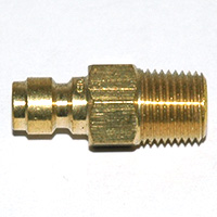 Plug, ST Series, 1/8" Body, 1/8"-27 Male NPT Brass