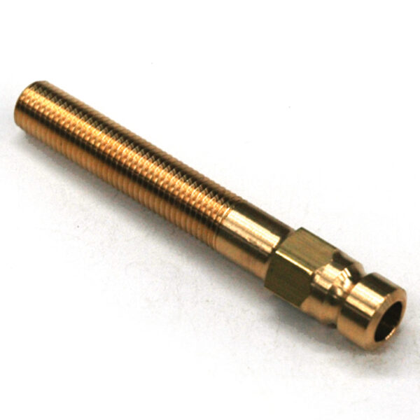 Plug, Water Extension, 200 Series, 1/4" Passage, 2.5" Length, 1/16" NPT, Brass