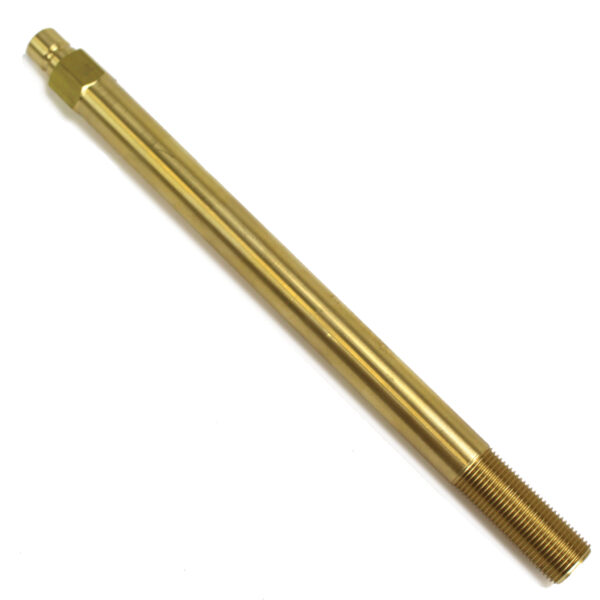 Plug, Water Extension, 300 Series, 3/8" Passage, 10" Length, 3/8" NPT, Brass