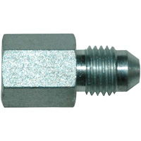 Adapter Fitting, Male JIC x Female Pipe Thread, 7/16"-20 Male JIC 37 Degree Flare x 1/8" Female NPT