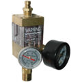 Flowmeter, 1/4″ NPT, 8.0 gpm, Brass, Thermometer, Pressure Gauge (100 psi), QD’s