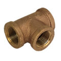 Tee, 3/4" NPT, Bronze. - Image 2