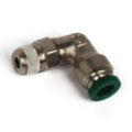 Push to Connect Tube Fitting, Elbow, Male Swivel, 1/4″ OD Tube to 1/4″ NPT
