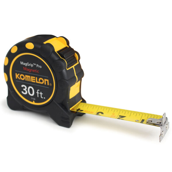 Tape Measure, 30 ft Overall Length, 1" Wide Blade