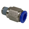 Push to Connect Tube Fitting, Connector, Male, 8mm OD Tube, 1/8″ BSPP